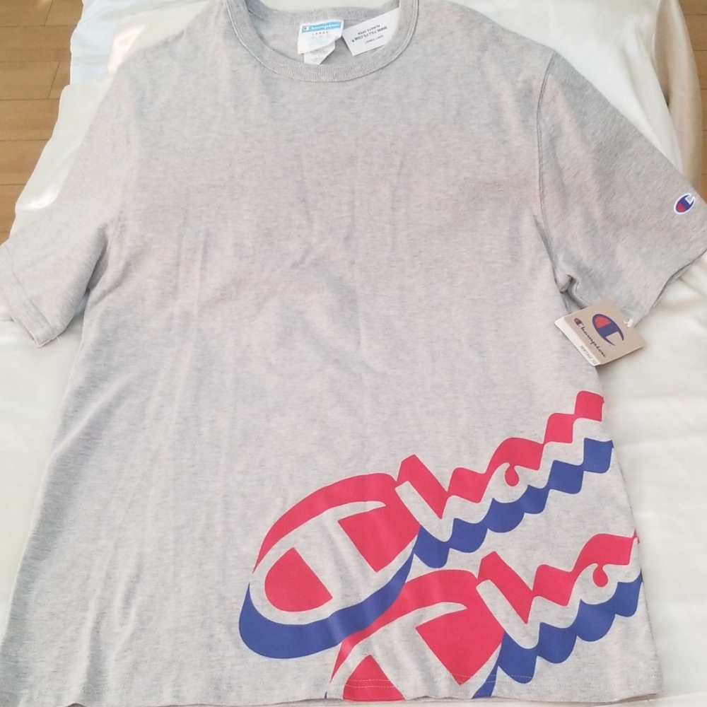 Champion Oxford Gray Heritage Tee - Large